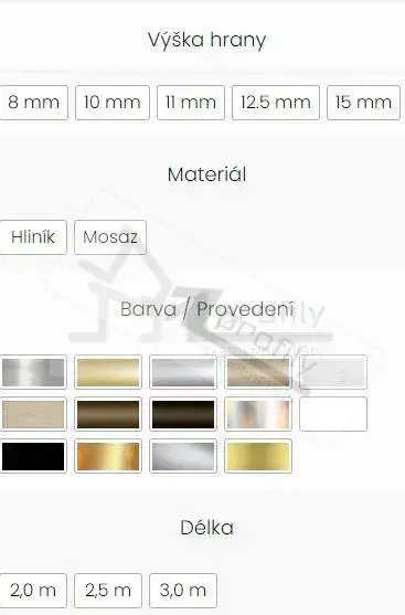 Lišta Havos profil L 9 mm 2,5 m hliník elox bronz tmavý