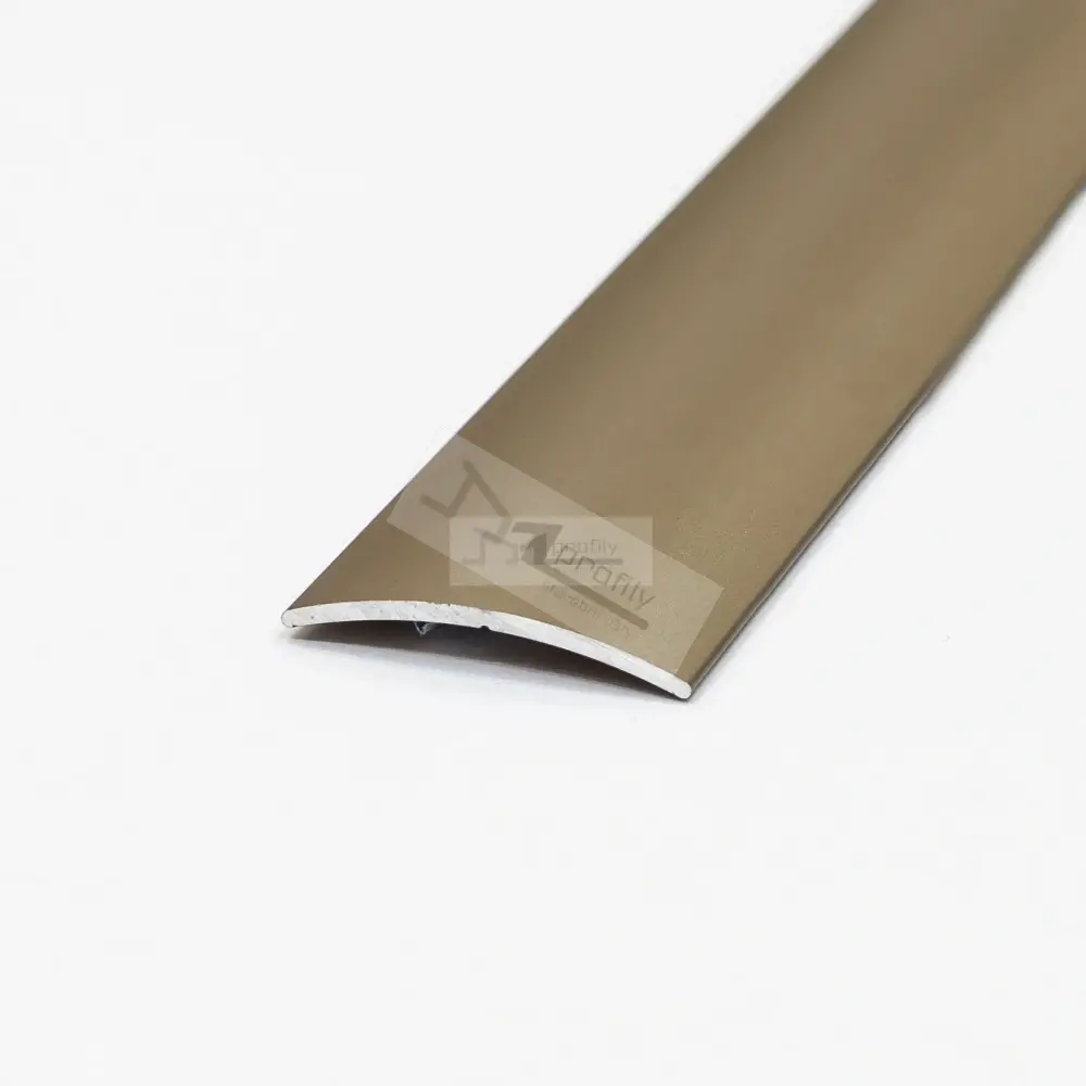 Přechodová lišta oblá 30 mm 0,9 m, elox champagne, hliníková lišta narážecí