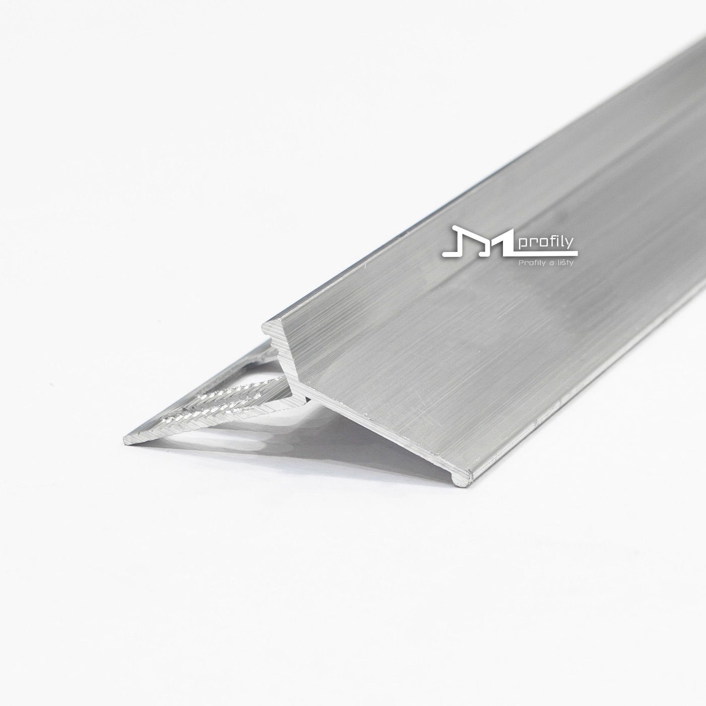 Balkonová lišta Havos s okapničkou, přírodní hliník, přesah 15 mm, 2.5 m