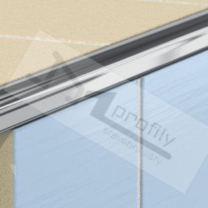 Schodová lišta Havos Oblá 10 mm 2,5m leštěný hliník