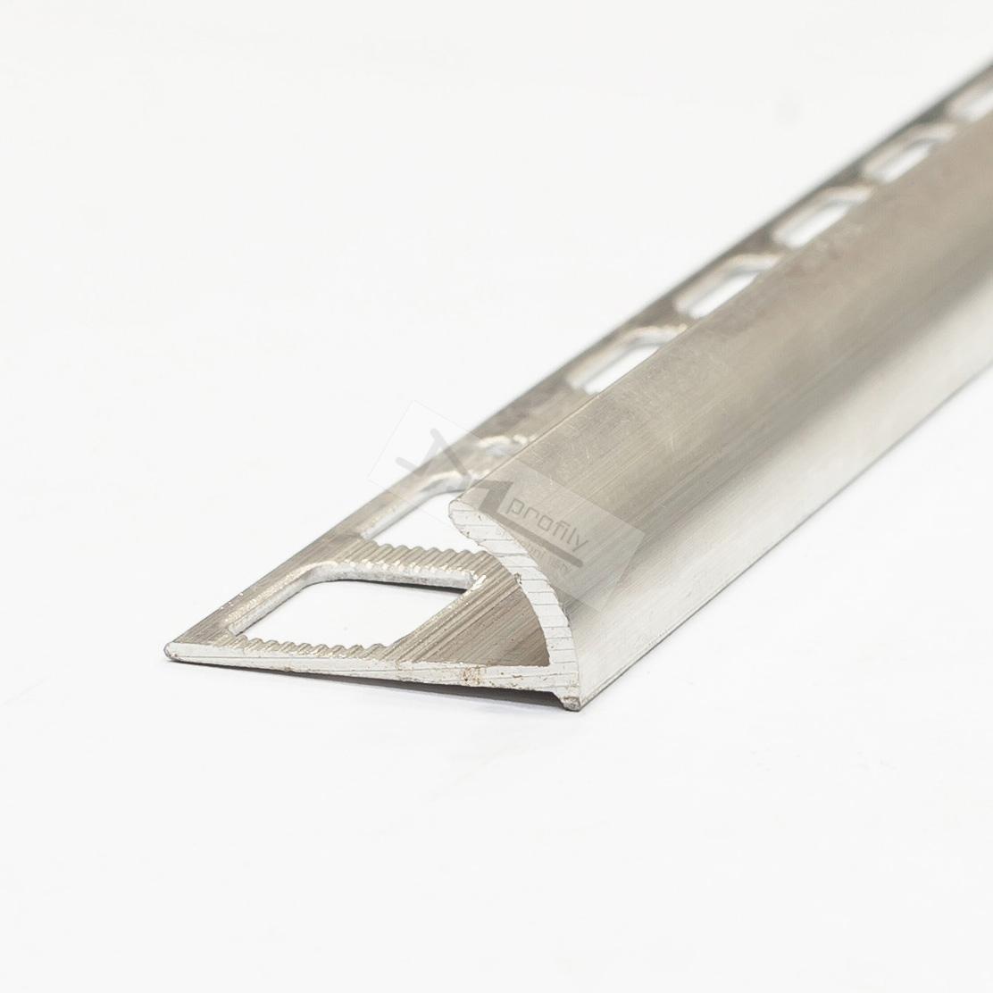 Schodová lišta Havos Oblá 12,5 mm 2,5m přírodní hliník