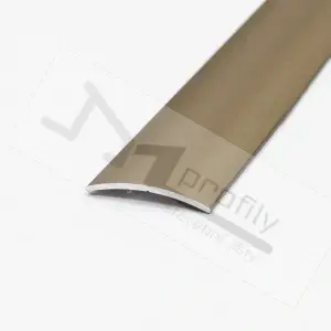 Přechodová lišta oblá 30 mm 0,9 m, elox champagne, hliníková lišta narážecí