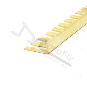 Mosazná Flexi lišta L 8 mm, 2.5 m, přírodní mosaz, tvarovací, ohebná lišta