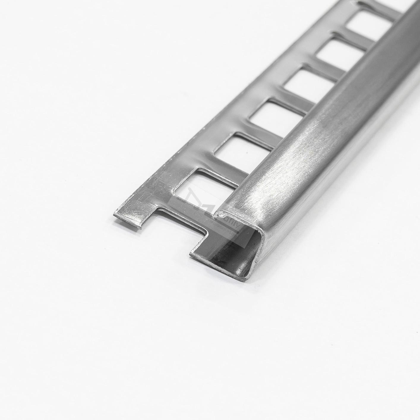 Havos, ukončovací lišta Pravoúhlá 12,5 x 12,5 mm / 2.5 m, kartáčovaná nerez