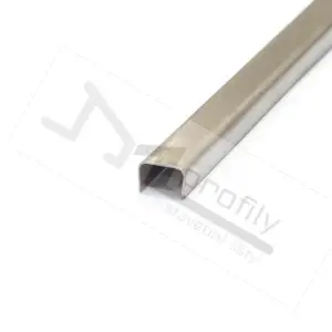 Lišta listela ACERO 10 mm, 2.0 m, kartáčovaná nerez