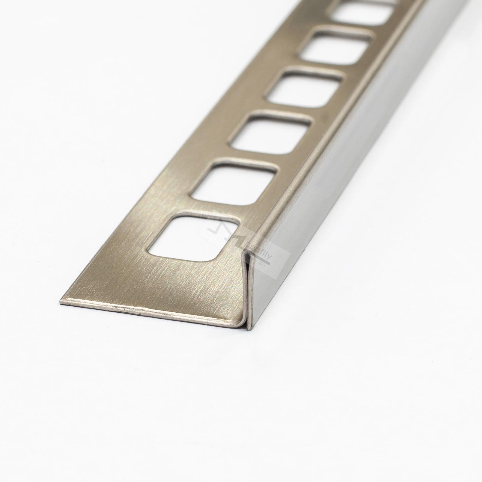 Spádová lišta do sprchy Havos 10mm / 1,0m Levá, kartáčovaná nerez chemická