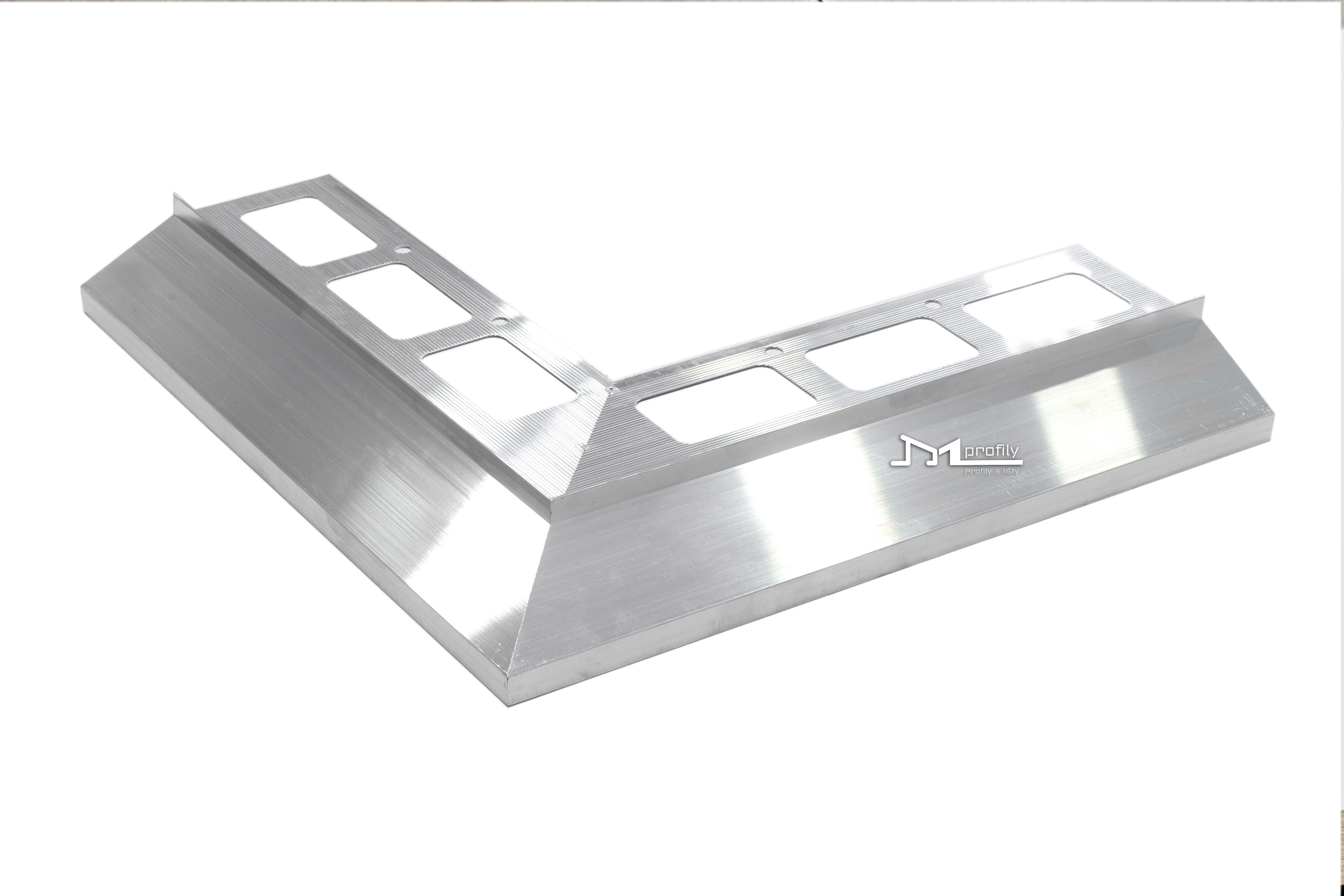 Roh Havos k okapnicvému profilu  40mm vnější hliník přírodní 