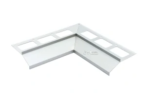 Roh Havos k okapnicvému profilu  40mm vnitřní elox přírodní 