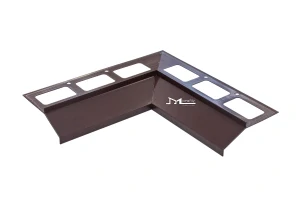 Roh Havos k okapnicvému profilu  40mm vnitřní komaxit hnědý 