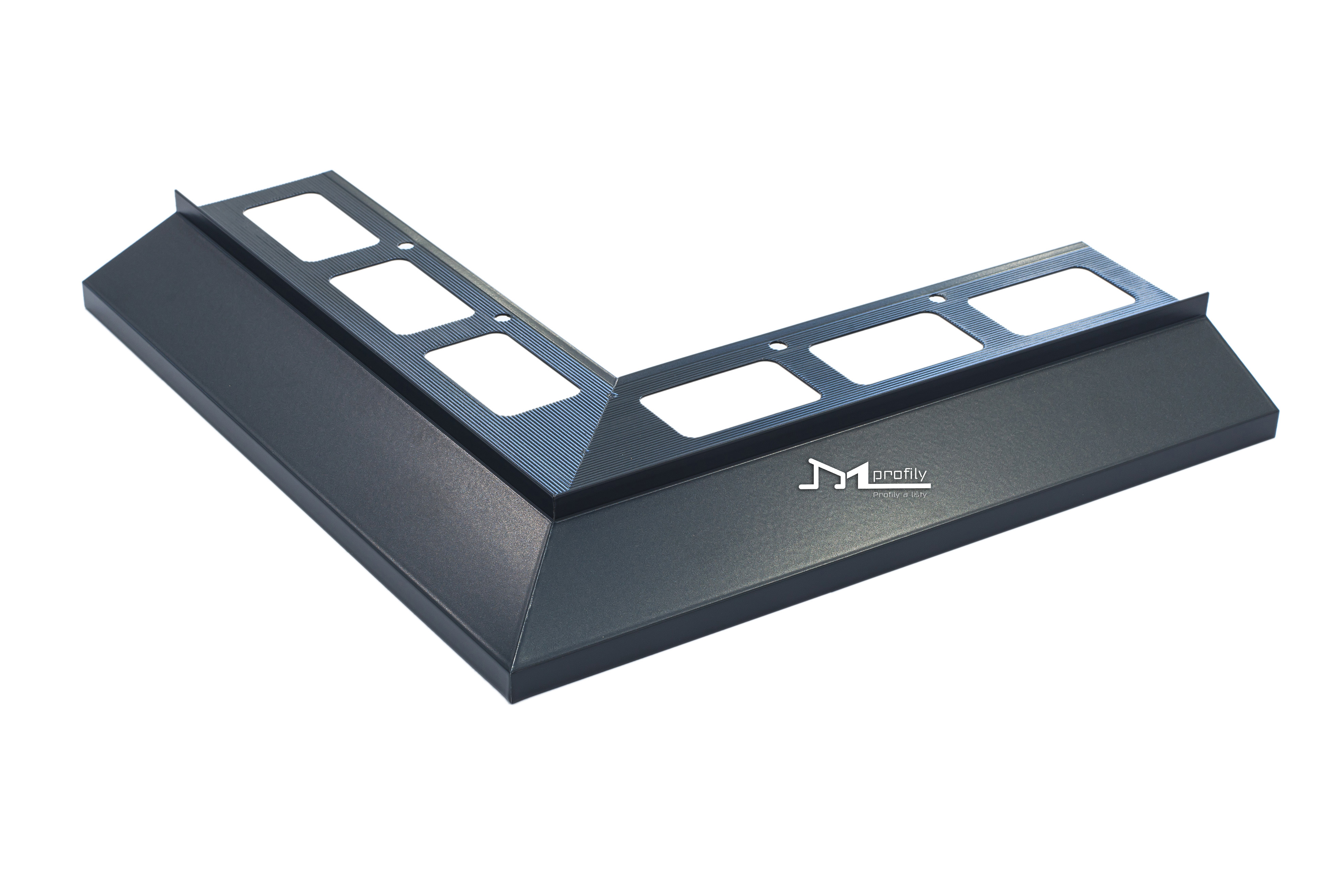 Roh Havos k okapnicvému profilu  40mm vnější komaxit antracit