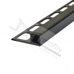 Profil Havos lišta čtvercová 12,5 mm / 2,5m komaxit černý pravoúhlá