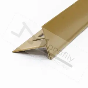 Spádová lišta do sprchy Havos 10mm / 1,0m Levá komaxit zlatý