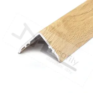 Ochranný roh Havos 25x25 mm 2,7 m hliník dub světlý