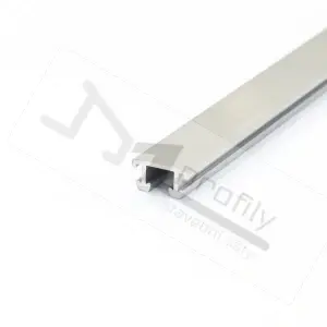 Lišta listela ALEXO 25 mm, 2.5 m, elox přírodní kartáčovaný