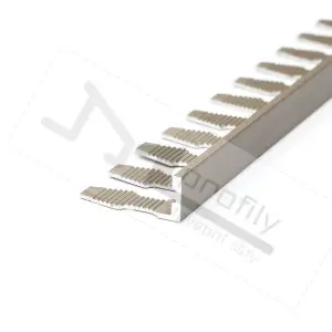 Lišta Havos Flexi tvarovací profil L 8 /2,5m hliník kartáč. elox champag.