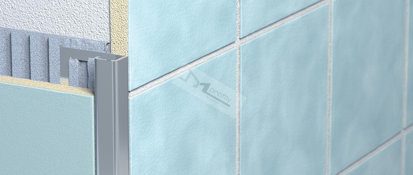 Havos, ukončovací lišta Pravoúhlá 12,5 x 12,5 mm / 2.5 m, nerez pololesk