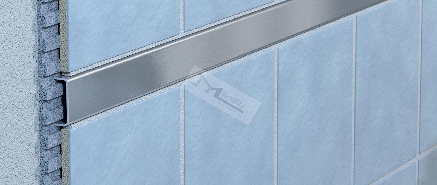 Lišta listela ACERO 10 mm, 2.0 m, leštěná nerez