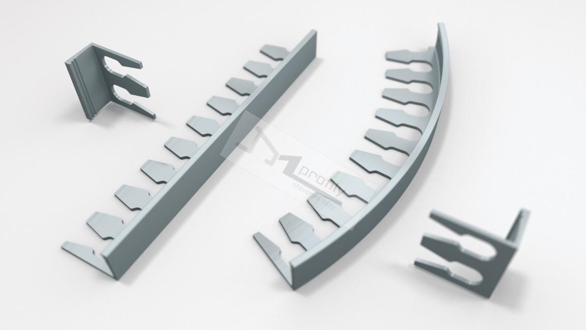 Lišta Havos Flexi tvarovací profil L 8 /2,5m hliník elox bronz