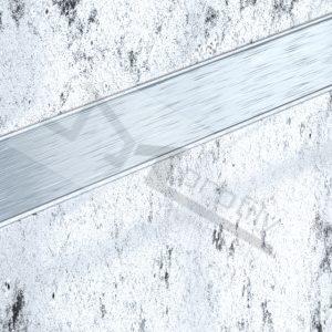 Lišta listela VARIO 5X9 mm, 1 m, elox přírodní kartáčovaný/ vroubkovaný