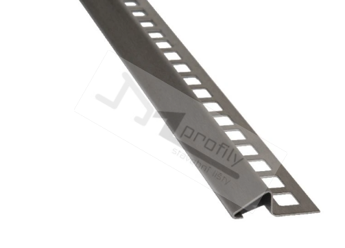 Přechodová dlažbová lišta 9 mm, 2,5 m nerez kartáčovaný