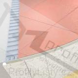 Lišta Havos Flexi tvarovací profil L 8 /2,5m hliník elox bronz