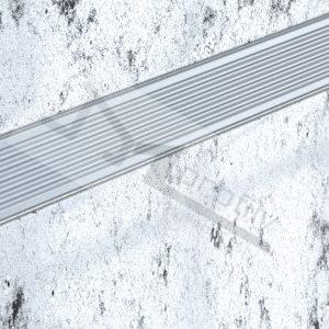 Lišta listela VARIO 5X9 mm, 1 m, elox přírodní kartáčovaný/ vroubkovaný