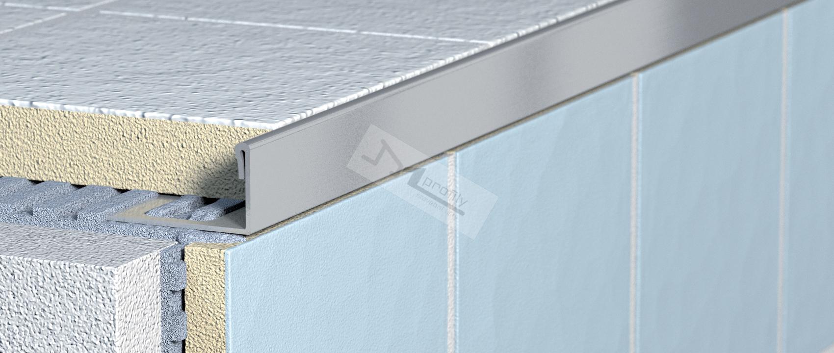 Lišta Havos profil L 10 mm 2,0 m přírodní hliník