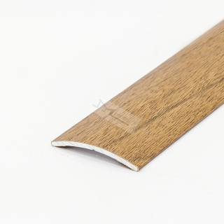 Přechodová lišta samolepící 30mm / 2,7m hliník, OŘECH dřevodekor