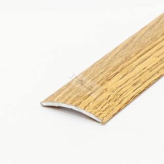 Přechodová lišta samolepící plochá 38mm / 2.7m, hliník, DUB SVĚTLÝ dřevodekor