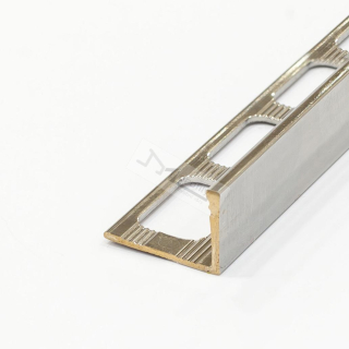 Chromová lišta L 12.5 mm, 2.5 m, ukončovací profil masiv