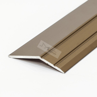 Přechodová lišta samolepící zkosená 42x14mm / 0,9m hliník elox bronz