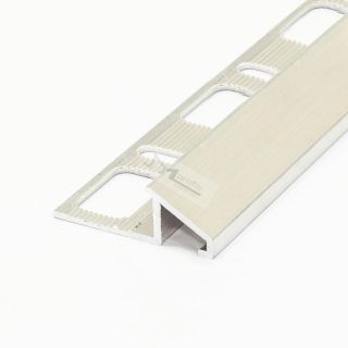 Přechodová dlažbová lišta 10 mm,  2,5 m přírodni mosaz